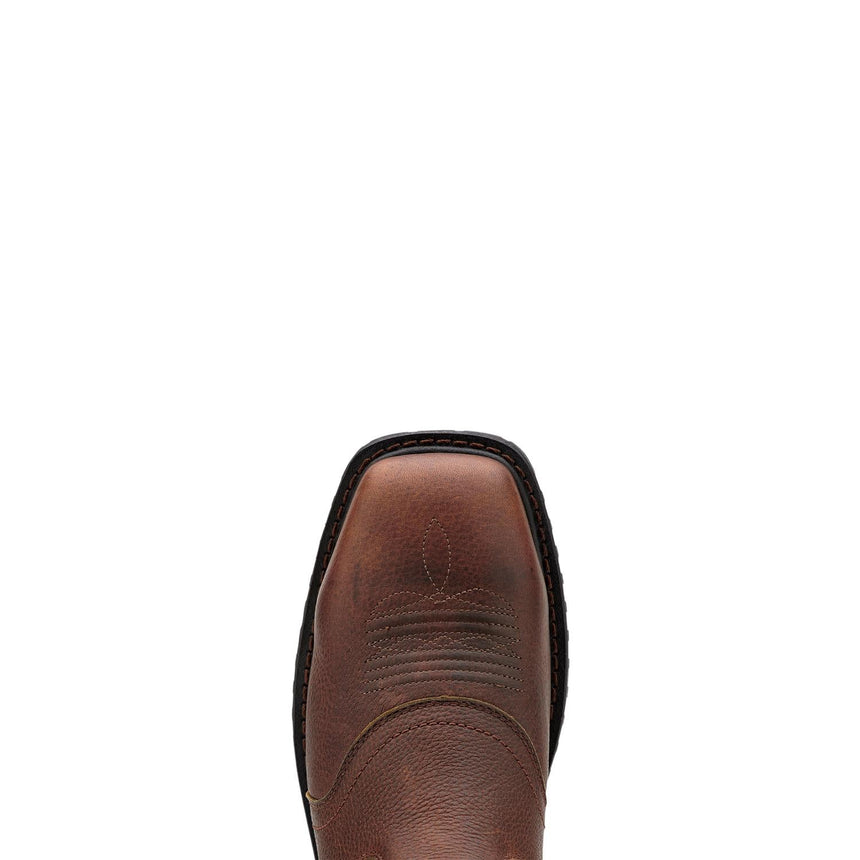 Ariat-RigTek Wide Square Toe Waterproof Composite Toe Work Boot Oiled Brown-10012932-Steel Toes-5