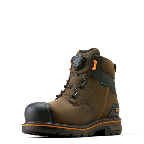 Ariat-Stump Jumper 6"" BOA Waterproof Composite Toe Work Boot Iron Coffee-10048060-Steel Toes-2
