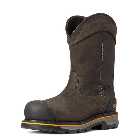 Ariat-Stump Jumper Pull-On Waterproof Composite Toe Work Boot Iron Coffee-10038282-Steel Toes-1