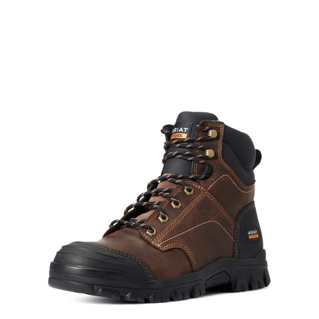 Ariat-Treadfast 6in Work Boot Distressed Brown-10034672-Steel Toes-1