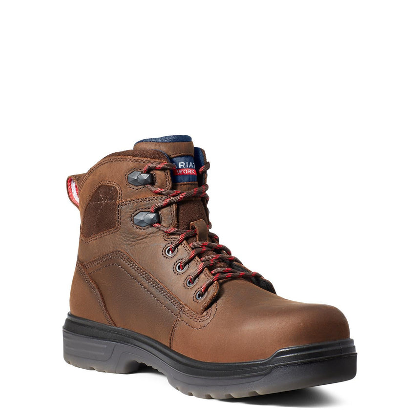 Ariat-Turbo 6in USA Assembled Waterproof Carbon Toe Work Boot Rich Brown-10036739-Steel Toes-4