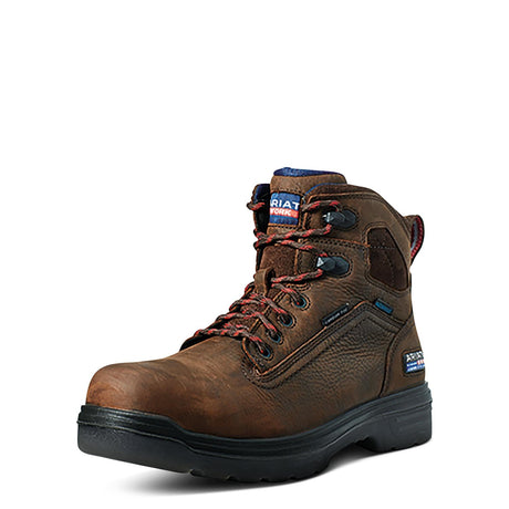 Ariat-Turbo 6in USA Assembled Waterproof Carbon Toe Work Boot Rich Brown-10036739-Steel Toes-1