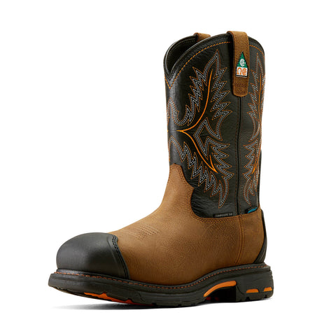 Ariat-WorkHog CSA XTR Waterproof Composite Toe Work Boot Rye Brown-10042491-Steel Toes-4