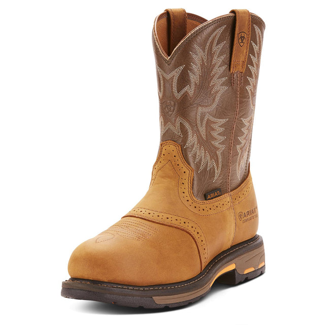 Ariat-WorkHog Composite Toe Work Boot Aged Bark-10001191-Steel Toes-1