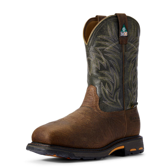 Ariat-WorkHog Wide Square Toe CSA MetGuard Composite Toe Work Boot Ridge Brown-10017174-Steel Toes-1