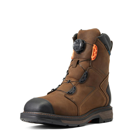 Ariat-WorkHog XT 8in BOA Waterproof Carbon Toe Work Boot Chocolate Brown-10038922-Steel Toes-2