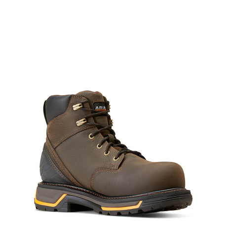 Ariat Big Rig 6 inch Composite-Toe Waterproof Work Boot Iron Coffee Medial
