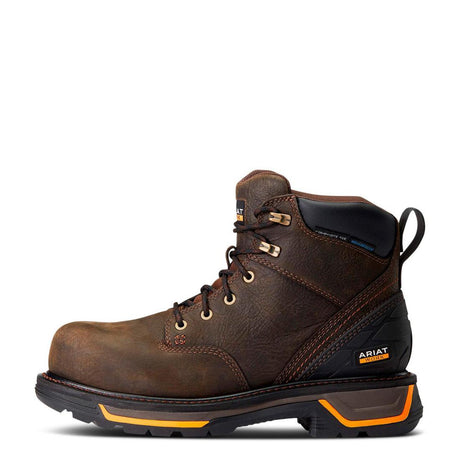 Ariat Big Rig 6 inch Composite-Toe Waterproof Work Boot Iron Coffee Side