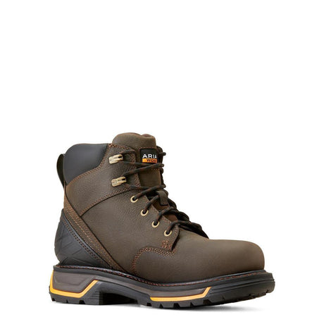 Ariat Big Rig 6 inch Soft-Toe Waterproof Boot Iron Coffee Medial