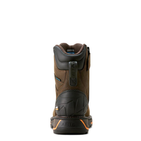 Ariat Big Rig 8 inch Composite-Toe Waterproof Work Boot Iron Coffee Upper