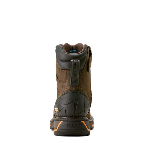 Ariat Big Rig 8 inch Soft-Toe Waterproof Boot Iron Coffee Heel
