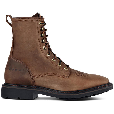 Ariat Cascade 8 inch Soft-Toe Wide Square Toe Boot Alamo Brown Profile
