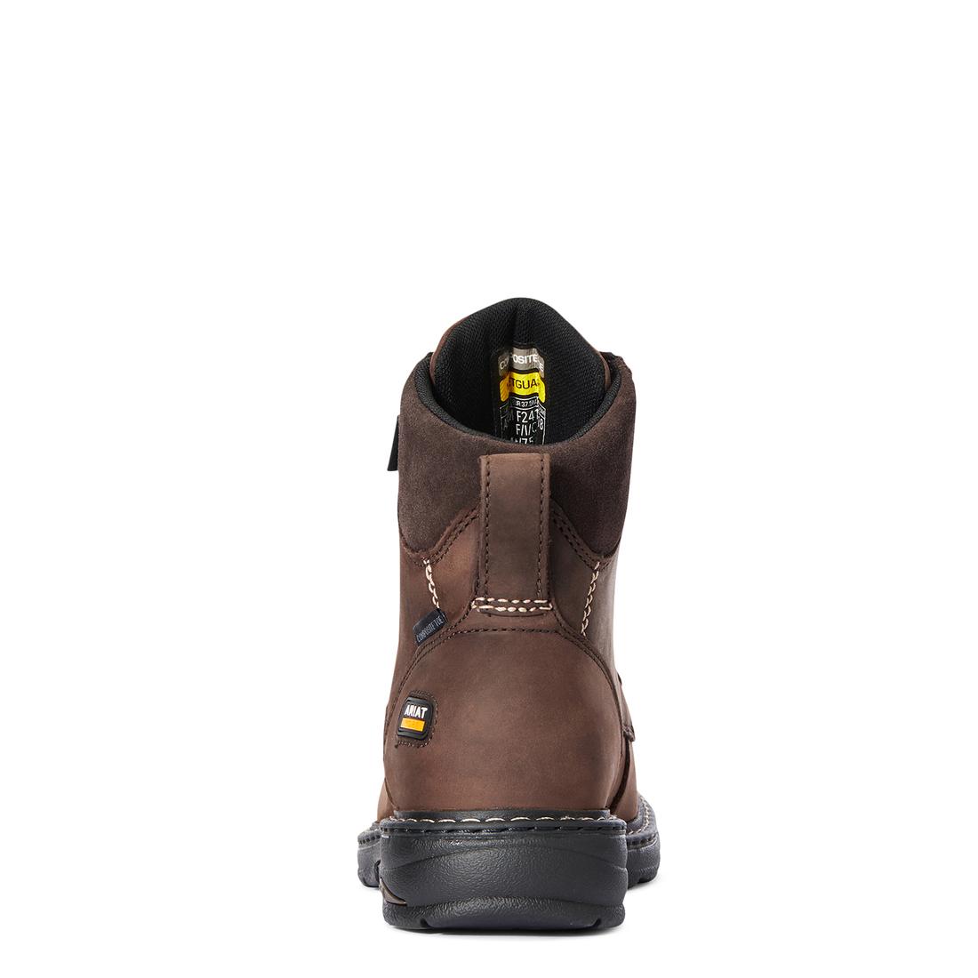 Ariat Casey 6" Women's MetGuard Composite Toe Work Boot - Brown Upper