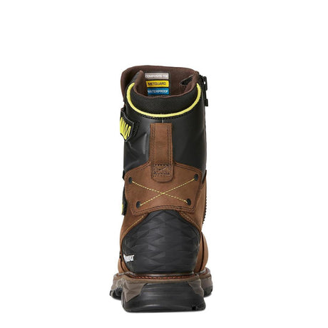 Ariat Catalyst VX 8 inch Composite-Toe Waterproof MetGuard Work Boot Oily Distressed Brown Heel