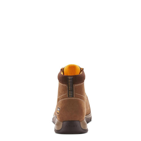 Ariat Edge LTE Composite-Toe Chukka Work Boot Dark Brown Heel