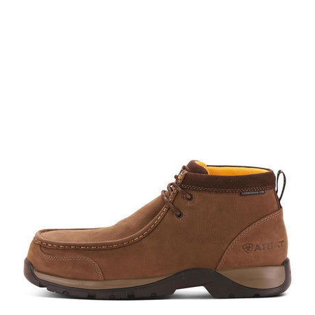 Ariat Edge LTE Composite-Toe Moc Toe Work Boot Dark Brown Medial