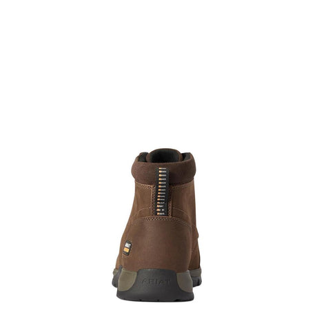 Ariat Edge LTE Composite-Toe SD Chukka Work Boot Dark Brown Heel