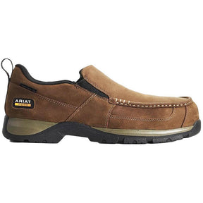 Ariat Edge LTE Composite-Toe SD Slip-On Work Shoe Dark Brown Profile