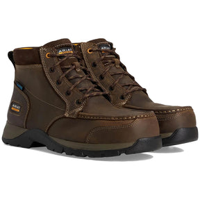 Ariat Edge LTE Composite-Toe Waterproof Chukka Work Boot Dark Brown Profile