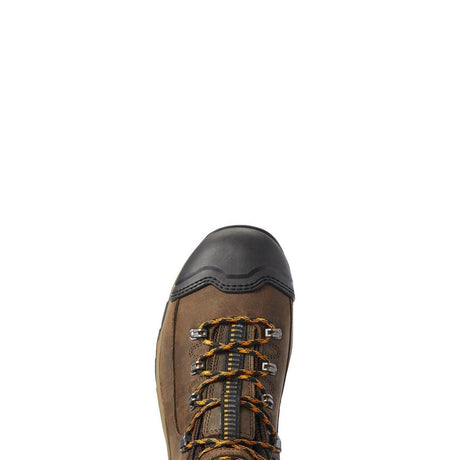 Ariat Endeavor 6 inch Carbon-Toe Waterproof Work Boot Chocolate Brown Upper