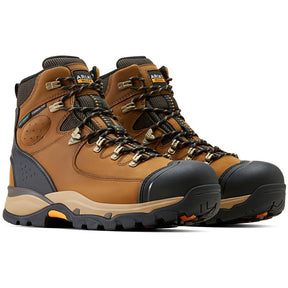 Ariat Endeavor 6 inch Carbon-Toe Waterproof Work Boot Dusted Brown Profile