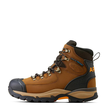 Ariat Endeavor 6 inch Carbon-Toe Waterproof Work Boot Dusted Brown Side