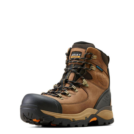 Ariat Endeavor 6 inch Soft-Toe Waterproof Work Boot Dusted Brown Detail