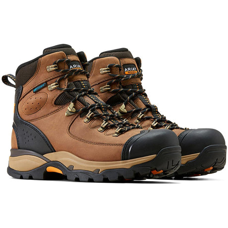 Ariat Endeavor 6 inch Soft-Toe Waterproof Work Boot Dusted Brown Profile