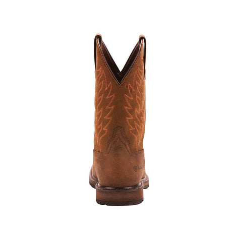 Ariat Groundbreaker Soft-Toe Waterproof Pull-On Boot Brown Upper