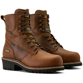 Ariat Logger Shock Shield Composite-Toe Waterproof Insulated Work Boot Copper Brown Profile