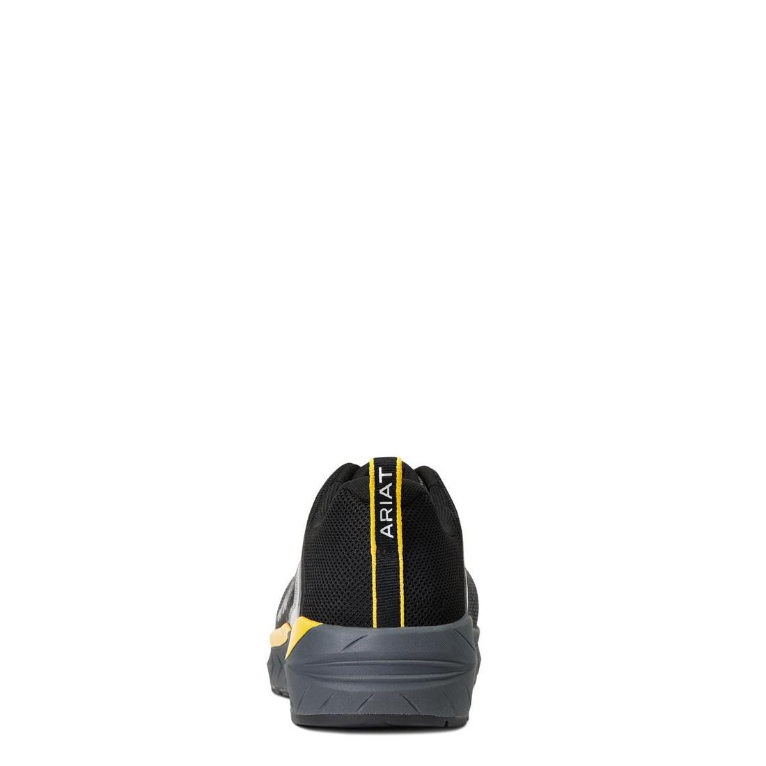 Ariat Outpace Composite-Toe SD Work Shoe Charcoal Heel