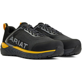 Ariat Outpace Composite-Toe SD Work Shoe Charcoal Profile