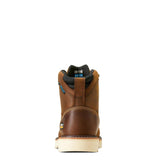 Ariat Rebar Lift 6 inch Composite-Toe Waterproof Work Boot Distressed Brown Heel