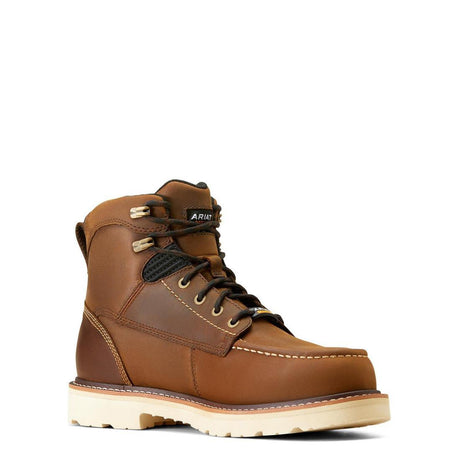 Ariat Rebar Lift 6 inch Composite-Toe Waterproof Work Boot Distressed Brown Medial