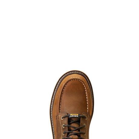 Ariat Rebar Lift 6 inch Composite-Toe Waterproof Work Boot Distressed Brown Upper