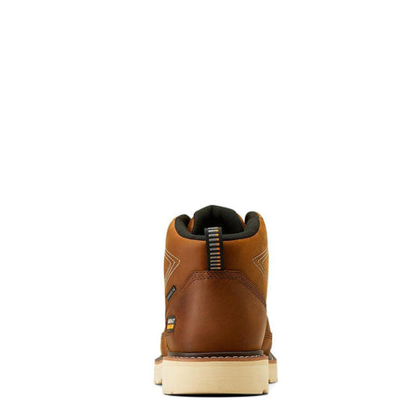 Ariat Rebar Lift Composite-Toe Chukka Work Boot Distressed Brown Heel