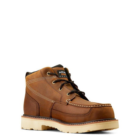 Ariat Rebar Lift Composite-Toe Chukka Work Boot Distressed Brown Medial