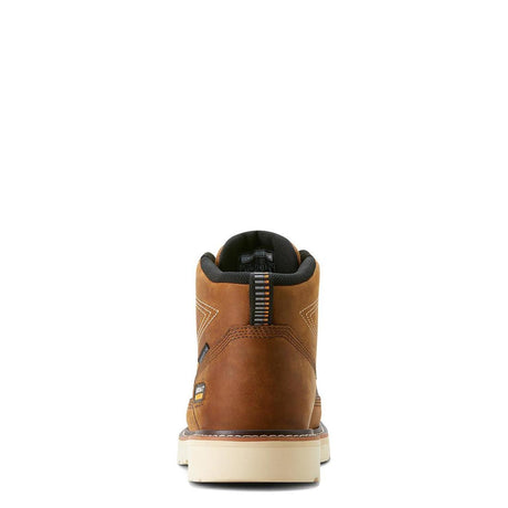 Ariat Rebar Lift Composite-Toe Chukka Work Boot Distressed Brown-Textured Heel