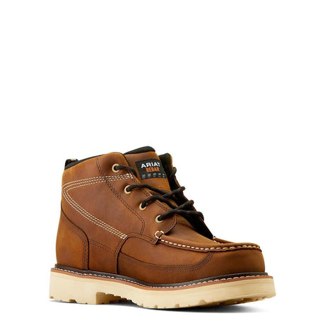 Ariat Rebar Lift Soft-Toe Chukka Boot Distressed Brown Medial