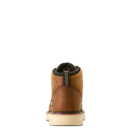 Ariat Rebar Lift Soft-Toe Chukka Boot Distressed Brown-Textured Heel