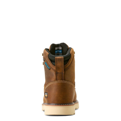Ariat Rebar Lift Women's Waterproof Composite Toe Work Boot - Brown Sole