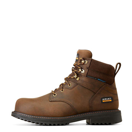 Ariat RigTEK 6 inch Composite-Toe CSA Waterproof Work Boot Oily Distressed Brown Detail