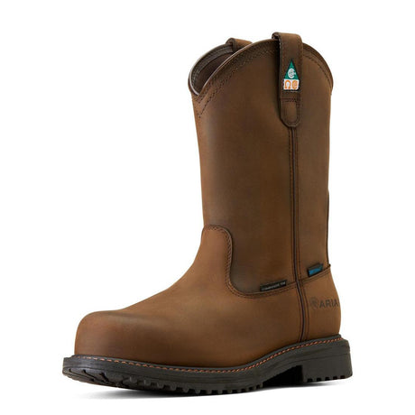 Ariat RigTEK Composite-Toe CSA Waterproof Work Boot Oily Distressed Brown Detail