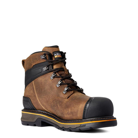 Ariat Stump Jumper 6 inch Composite-Toe Waterproof Work Boot Dark Hickory Medial