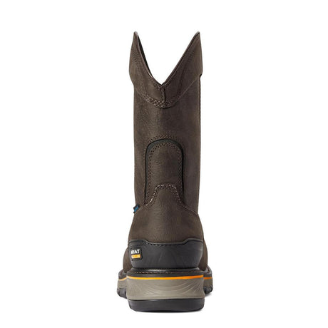 Ariat Stump Jumper Composite-Toe Waterproof Pull-On Work Boot Iron Coffee Heel