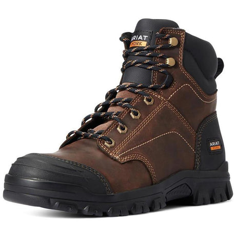 Ariat Treadfast 6" Soft-Toe Boot Distressed Brown Detail