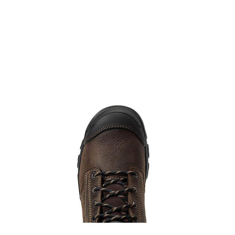 Ariat Treadfast 6" Steel-Toe Waterproof Work Boot Brown Upper