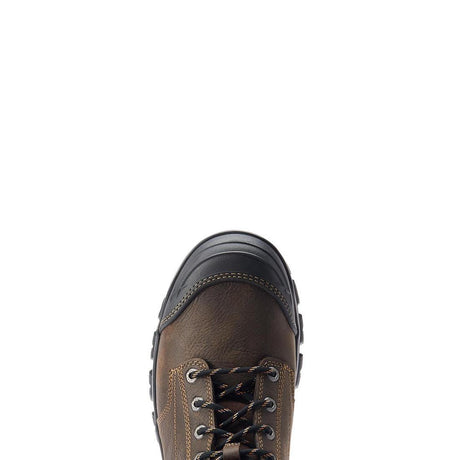 Ariat Treadfast 8" Soft-Toe Waterproof Boot Dark Brown Upper