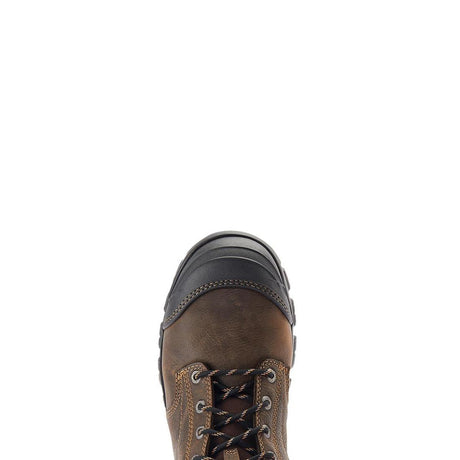 Ariat Treadfast 8" Steel-Toe Waterproof Work Boot Dark Brown Sole