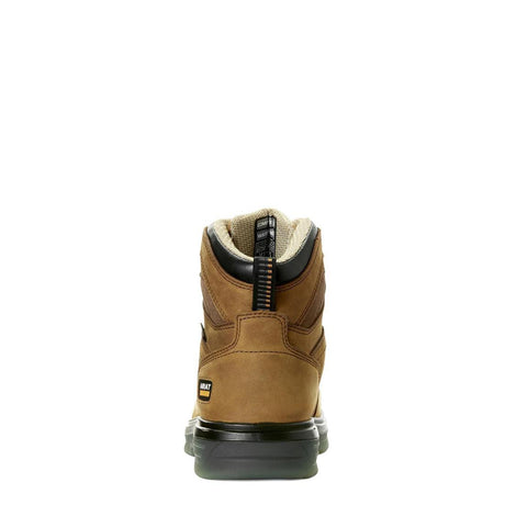 Ariat Turbo 6 inch Carbon-Toe Waterproof Work Boot Aged Bark Heel